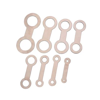 Afbeelding van Alnicov Rvs Saxofoon Houtblazers Instrument Lederen Pads Reparatie Tools voor Pad Iron Pack van 8 Zilver