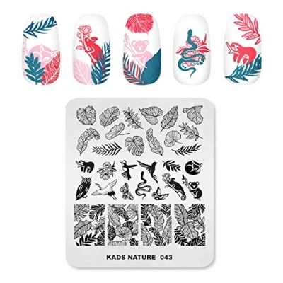 Afbeelding van KADS Nail Art Stempel Plaat Natuur Serie stempelen Sjabloon Afbeelding DIY Decoratie Tool (NA043)