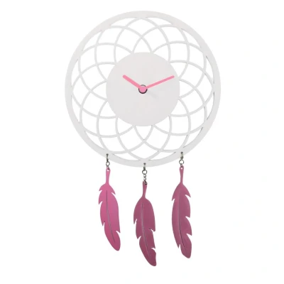 Afbeelding van Nextime wandklok Dreamcatcher Wit
