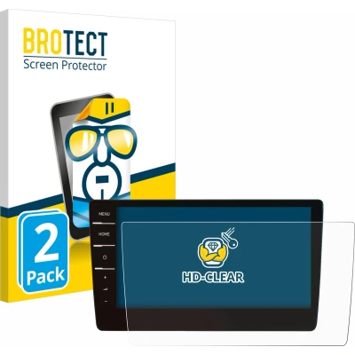 Afbeelding van BROTECT Screenprotector voor Volkswagen Tiguan Allspace 2019 Discover Pro 9.2&quot; Folie Beschermfolie transparant (2 Stuks)