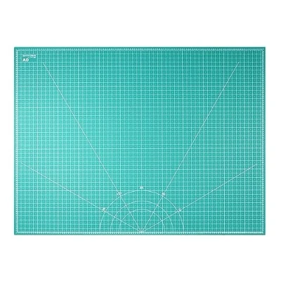 Afbeelding van Snyderline® Snijmat A0 = 91x122cm groen 5 laags, aan beide zijden bedrukt met markeringen &amp; rasters, zelfherstellend snijmat, knutselmat, hobbymat, bureaumat