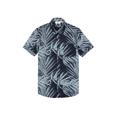 Afbeelding van GARCIA Overhemd Tropic Blauw/dessin S