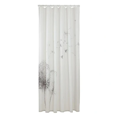 Afbeelding van Douchegordijn Sealskin Flow Zwart Wit (180 x 200 cm)