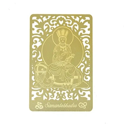 Afbeelding van juanxian Feng Shui Bodhisattva voor Draak &amp; Slang (Samantabhadra Gedrukt Gouden Kaart W4120