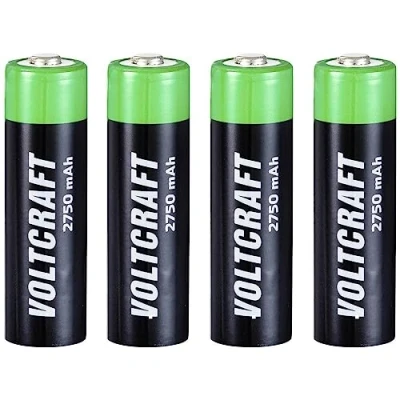 Afbeelding van VOLTCRAFT HR06 Oplaadbare AA batterij (penlite) NiMH 2750 mAh 1.2 V 4 stuk(s)