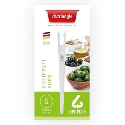 Afbeelding van Triangle Antipasti Vorkenset 6 Stuks Roestvrij Staal Vaatwasmachinebestendig
