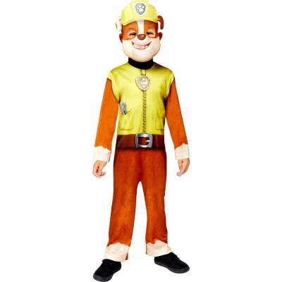 Afbeelding van PAW Patrol Verkleedkleding Rubble Kinderen 110 (4 6 jaar)