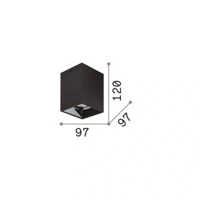 Afbeelding van Ideallux Ideal Lux downlight Nitro Square wit hoogte 12 cm, metaal