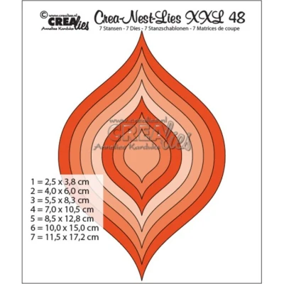 Afbeelding van Crealies Crea Nest Lies XXL Stansen No. 48 (CLNestXXL48)