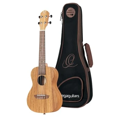 Afbeelding van Ortega RFU11Z L Timber Series Natural linkshandige concert ukelele met gigbag