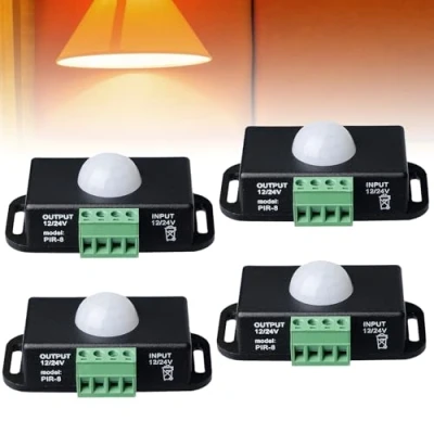 Afbeelding van Bewegingssensor schakelaar, DC 12 V 6 A, bewegingssensor, infrarood, bewegingsmeter, PIR sensor, bewegingsmelder, automatische draadloze gloeilampen, dimmer voor ledstrips, lampen,