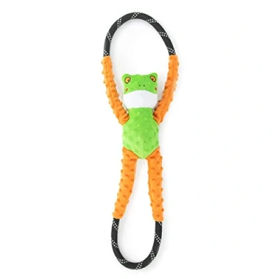Afbeelding van Zippy Paws Ropetugz Tree Frog speelgoed voor honden
