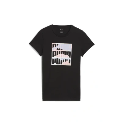 Afbeelding van Puma Graphics Mountain Tshirt print, Dames, Maat: XL, Black