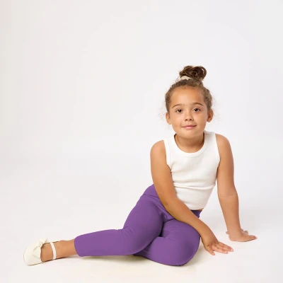 Afbeelding van Merry Style MS MS10 131 LE Meisjes 2Pack Leggings Sport Vrijetijdsbroek Lang Viscose Sporbroek Yogabroek Paars 116