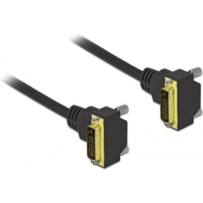 Afbeelding van Delock DVI kabel 24+1 mannelijk gehoekt naar 1