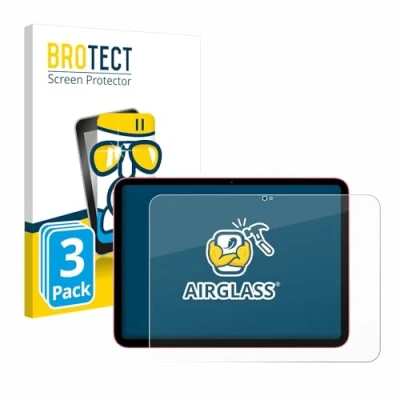Afbeelding van BROTECT Screenprotector voor Apple iPad 10.9&quot; 2022 (10. Gen.) Folie Beschermfolie Beschermglas transparant (3 Stuks)