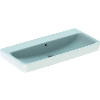Afbeelding van Geberit renova plan wastafel zonder kraangat met overloop 100x48x18 5cm wit kera tect 501708008 501 708 00 8