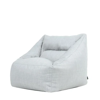 Afbeelding van icon Natalia Fauteuil, Grijs, Geweven Stof, Grote Zitzak Volwassen, Zitzakstoel met Vulling Inbegrepen, Waterbestendig, Comfortabele Stoel, Tuin, Tuinmeubilair, Woonkamer, Accentstoel