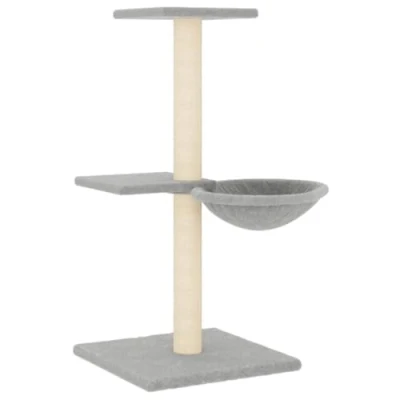 Afbeelding van vidaXL Kattenmeubel met sisal krabpalen 72 cm lichtgrijs
