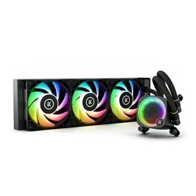 Afbeelding van EKWB EK Nucleus AIO CR360 Lux D RGB Vloeistof koelsysteem afmeting radiator 360mm voor Intel LGA 1700, 115x, 1200, 2011, 2011 3, 2066 AMD AM5, AM4 3 x 120 mm fans Koper, Aluminium zwart