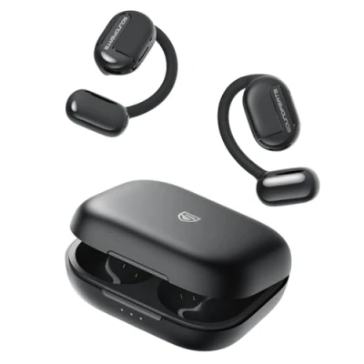 Afbeelding van SoundPEATS GoFree Open Ear koptelefoon Bluetooth 5.3, draadloze met oorhaak Hi Res Audio en LDAC, luchtgeleiding voor sport 45 uur speeltijd waterdicht IPX4 microfoon