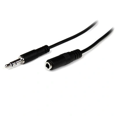 Afbeelding van StarTech.com 1m Slanke 3,5mm Stereo Audio Verlengkabel M/F