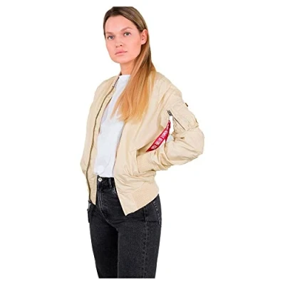Afbeelding van Alpha Industries MA1 TT WMN Bomberjacks, Dames, Maat: Small, Caramel