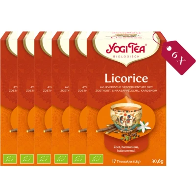 Afbeelding van Yogi Tea Licorice Bio tray: 6 stuks