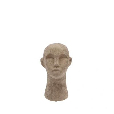 Afbeelding van Villa Collection Talvik Beeldje Hoofd 8,5 x 15 cm Grijsbruin