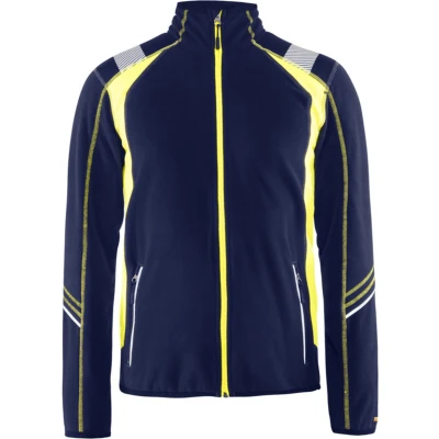 Afbeelding van Blaklader Microfleecevest Visible 4993 1010 Marine/High Vis Geel 4XL