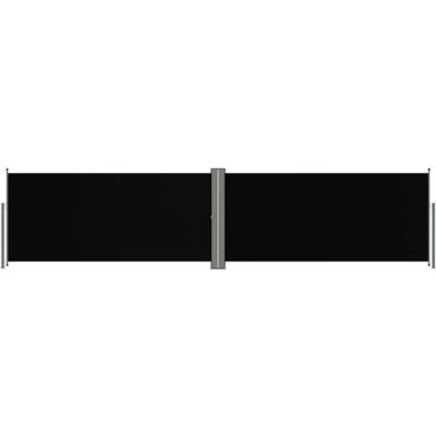 Afbeelding van vidaXL Windscherm uittrekbaar 140x600 cm zwart