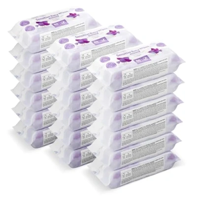 Afbeelding van by Amazon Gevoelige babydoekjes 1080 doekjes, 18 stuks 60