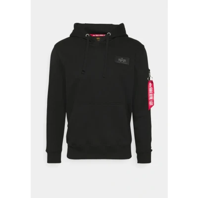 Afbeelding van Alpha Industries Hoody met Camo opdruk en capuchon voor heren Black/White