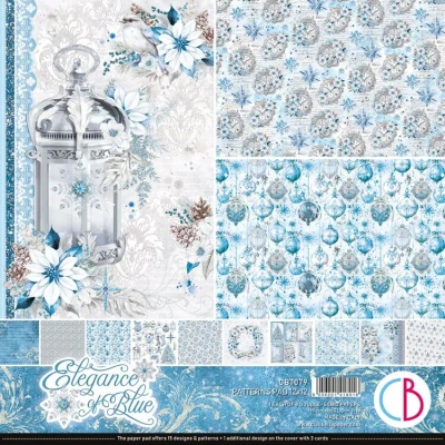 Afbeelding van Ciao Bella Elegance of Blue 12x12 Inch Patterns Pad (8pcs) (CBT079)