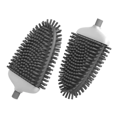 Afbeelding van SAVEGA Vervangende borstelkop Slim Premium Silicone Erstatz toiletborstel in set van 2 zonder handvat en houder! (2 delige wit)