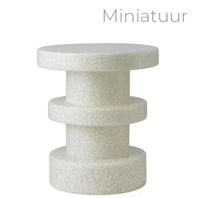 Afbeelding van Normann Copenhagen Bit Stool Stack Miniatuur Wit