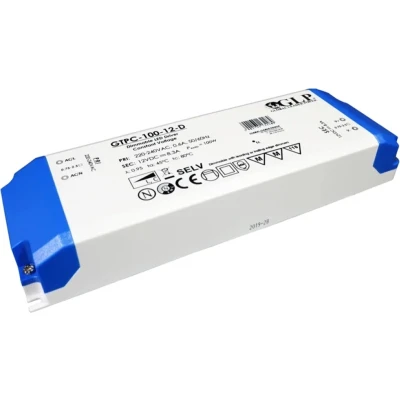 Afbeelding van GLP LED voedingsadapter dimbaar 12V 100W 8.33A