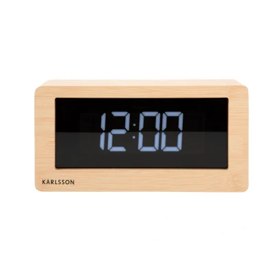 Afbeelding van Karlsson Wekker Boxed LED Licht Hout 7x25x12,5cm