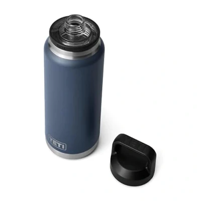 Afbeelding van YETI Rambler Bottle Chug, Vacuum Insulated Stainless Steel with Chug Cap, Navy, 36 oz (1065 ml)