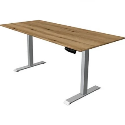Afbeelding van Kerkmann Zit sta bureau Move 1 180x80cm antraciet zilver poten elektrisch