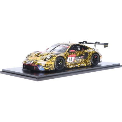 Afbeelding van Porsche 911 GT3 R Spark Modelauto 1:18 2023 Laurens Vanthoor / Laurin Heinrich Christian