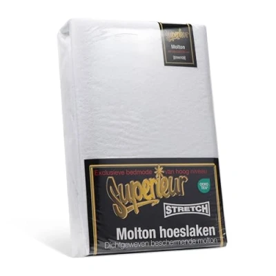 Afbeelding van Superieur Molton Hoeslaken 70/80 x 200/220 cm Beschermt uw kostbare matras Matrasbeschermer