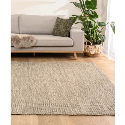 Afbeelding van Wollen Vloerkleed Odda Grijs/taupe 200x300 Cm