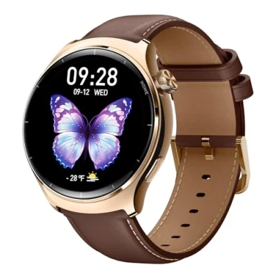 Afbeelding van Mibro Lite3 Pro GPS Sporthorloge Smartwatch Heren Telefoonfunctie, Fitnesshorloge Slaapmonitor Horloge met Hartslagmeter, SpO2 meting 1,32&quot; AMOLED UHD, 150+ Sportmodi (Goud)