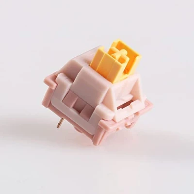 Afbeelding van Outemu Silent Clicky Lineaire Tactiele Schakelaar, 3Pin Pre Lubed RGB MX Stem Vergelijkbare Holy Panda Switch Voor Custom Mechanische Gaming Toetsenbord (Color : Peach, Size 70PCS)