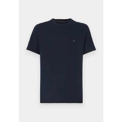 Afbeelding van Tommy Hilfiger Global Stripe TAPE TEE Tshirt basic, Heren, Maat: Small, Desert sky