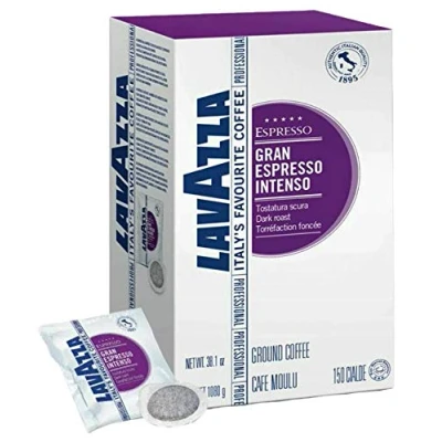 Afbeelding van KOFFIE LAVAZZA GRAN ESPRESSO INTENSO Box 150 PADS ESE44 7.2g