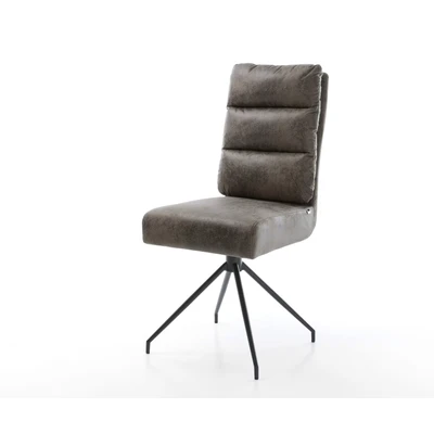 Afbeelding van Draaistoel Pela Flex kruisframe conisch zwart grijs antiek 180 pocketveer kern