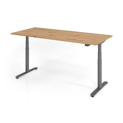 Afbeelding van XDLR 19 G 180x80 Bureau Elektrisch in hoogte verstelbaar. 180 x 80 Knoestige Eiken Tafelhoogte I verstelbaar