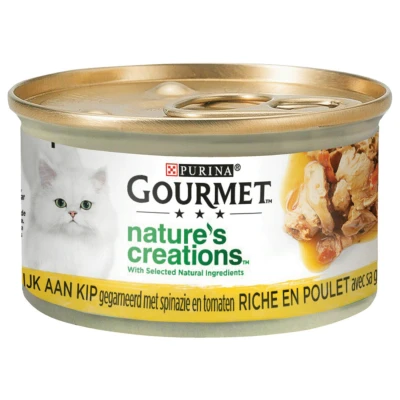 Afbeelding van Gourmet Nature&#039;s Creations 85 g Kattenvoer Kip
